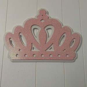 Sparkly pink crown. Medium size. Brand hobby lobby.